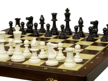 Szachy treningowe 48 cm dociążane metalem (pole 50 mm, król 96 mm)