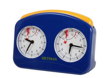 Zegar plastikowy HETMAN duży, niebieski