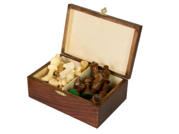 Figury szachowe Sunrise Staunton nr 5 w drewnianym kuferku