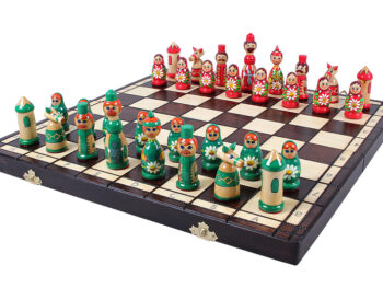 SZACHY BABUSZKI ZIELONE (42x42cm)