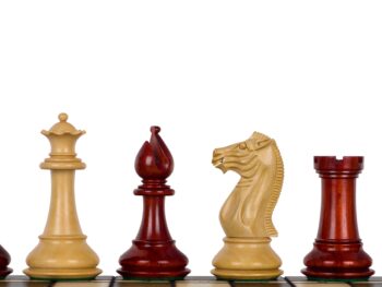 Figury szachowe Pershing 4,25" redwood