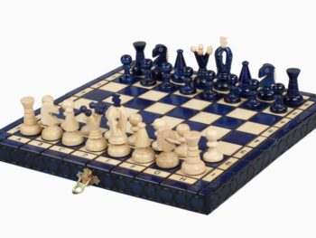 SZACHY KRÓLEWSKIE MAŁE kolor niebieski