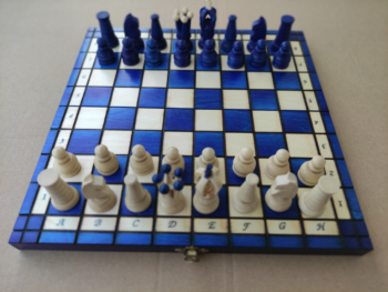 SZACHY ROYAL MAXI NIEBIESKIE