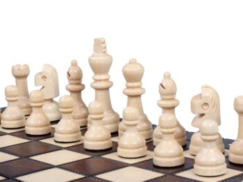 SZACHY SZKOLNE DREWNIANE (28x28cm) - nie tylko dla dzieci