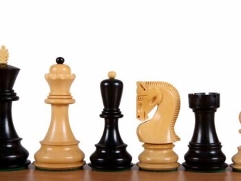 Figury szachowe Zagreb 3 cale hebanizowane