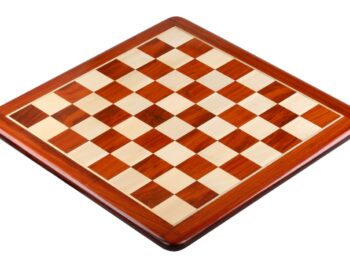 Deska szachowa z litego drewna (58x58cm) - redwood/bukszpan (pole 58 mm)