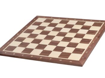 Deska szachowa nr 6+ (z opisem) orzech/jawor (intarsja)