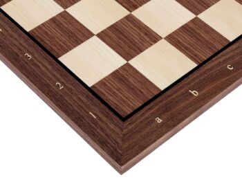 Ekskluzywna deska szachowa nr 6 (z opisem) orzech/klon (intarsja)