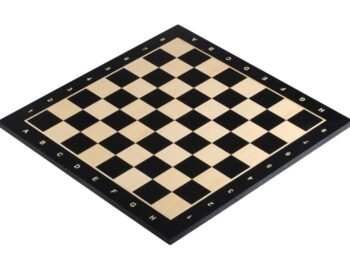 Deska szachowa nr 4+ (z opisem) hebanizowana (intarsja)