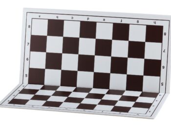Szachownica plastikowa składana nr 4, biało - brązowa