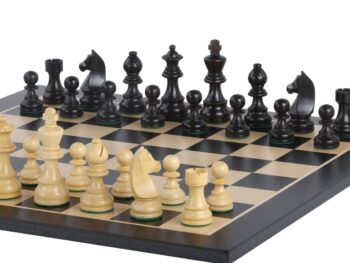 Zestaw szachowy Timeless - szachownica (pole 50 mm), figury (król 90 mm)