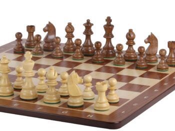 Zestaw szachowy Timeless – szachownica (pole 58mm), figury (król 96 mm)