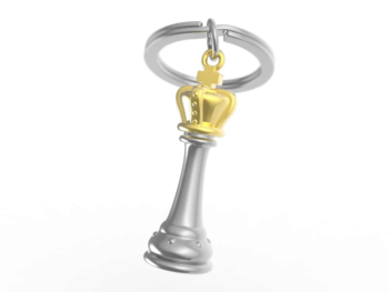 Elegancki breloczek szachowy Meta[l]morphose - król