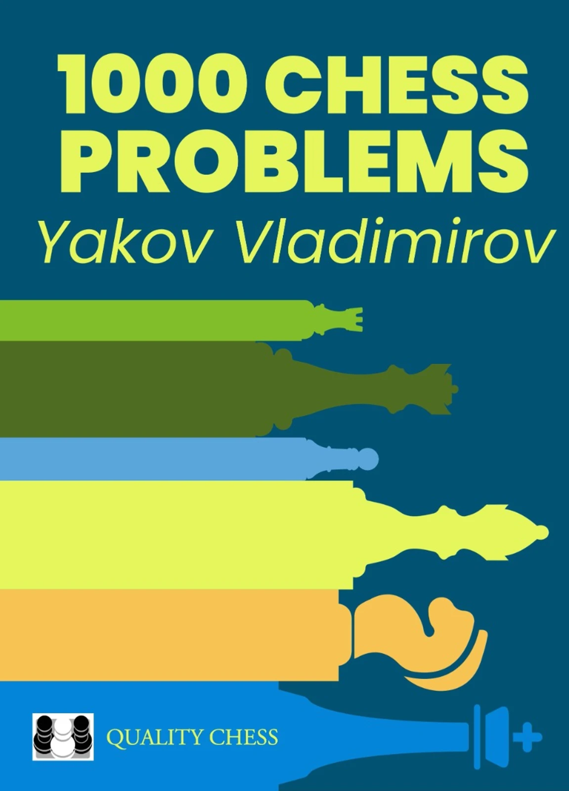Okładka książki 1000 Chess Problems, Yakov Vladimirov, wydanie angielskie w miękkiej oprawie