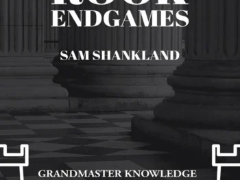 Okładka książki Theoretical Rook Endgames, Sam Shankland, wydanie angielskie w miękkiej oprawie