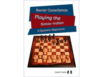 Playing the Nimzo-Indian: przednia okładka książki szachowej.