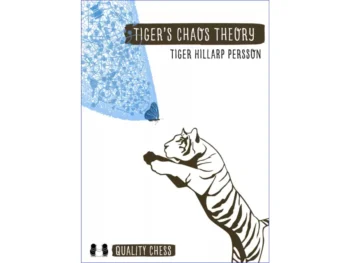 Tiger’s Chaos Theory: przednia okładka książki szachowej.