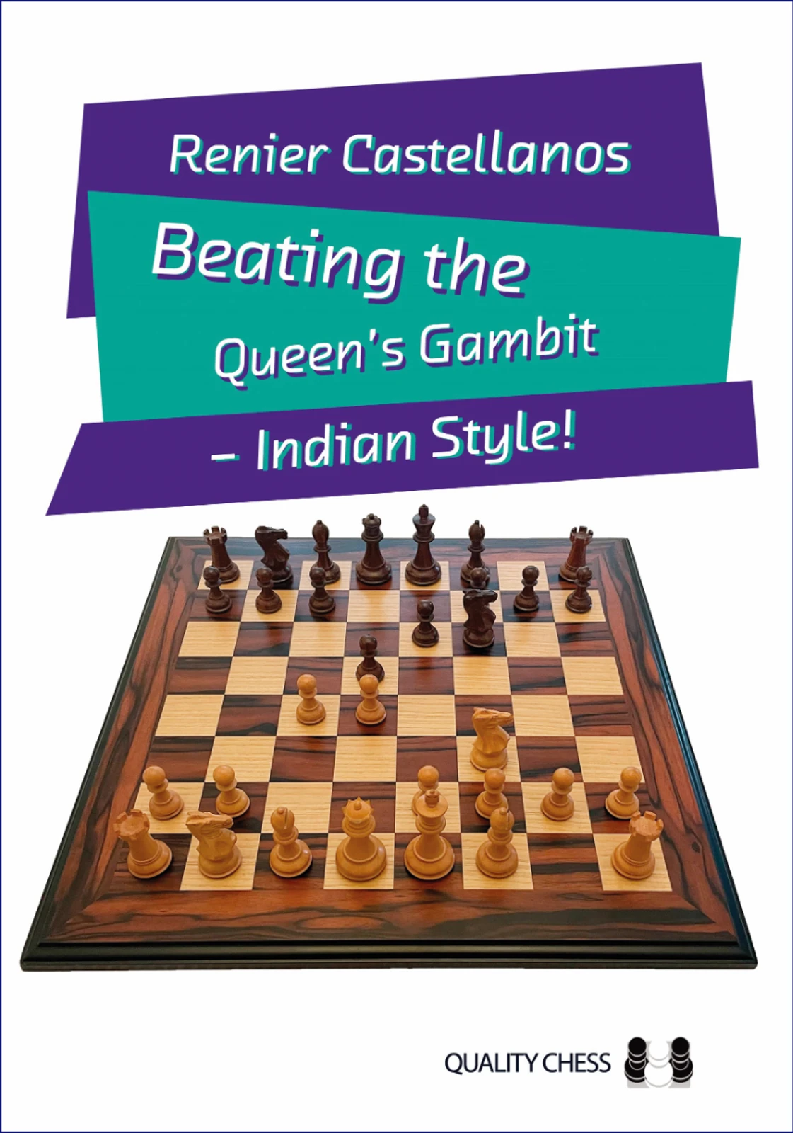 Okładka książki Beating the Queen’s Gambit – Indian Style!, Renier Castellanos, wydanie angielskie w miękkiej oprawie