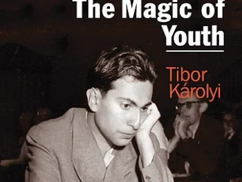 Okładka książki Mikhail Tal’s Best Games 1 autorstwa Tibor Károlyi, wydanie angielskie w miękkiej oprawie