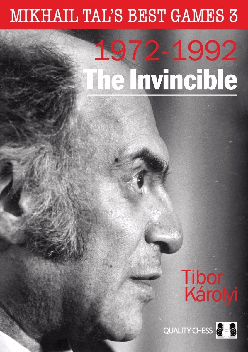 Okładka książki Mikhail Tal’s Best Games 3 autorstwa Tibor Károlyi, wydanie angielskie w miękkiej oprawie