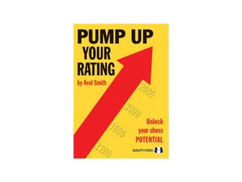 Pump Up Your Rating: przednia okładka książki szachowej.