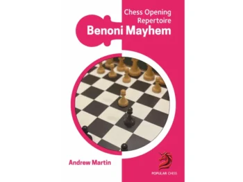 Chess Opening Repertoire: Benoni Mayhem: przednia okładka książki szachowej.