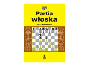 Partia włoska: przednia okładka książki szachowej.