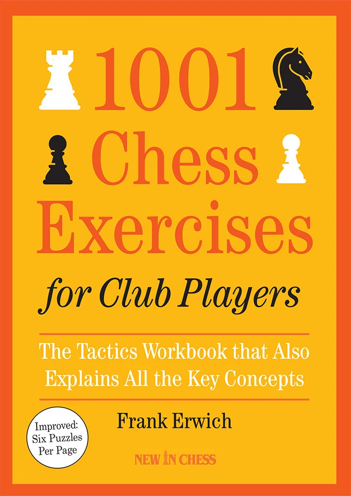 Okładka książki 1001 Chess Exercises for Club Players – 1001 ćwiczeń taktycznych dla klubowiczów, wydanie EN