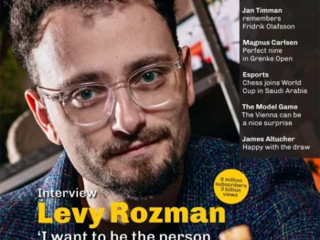 New In Chess 2025/4 – magazyn szachowy, EN, miękka oprawa. Przednia okładka publikacji.